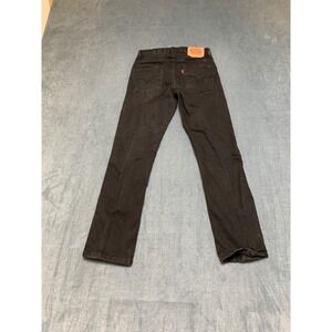 Levi's 511 Slim Fit Jeans Womens 12 Black Denim Dark Wash 5-Pockets Streetwear